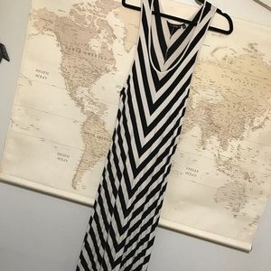 Chevron Long Maxi Dress